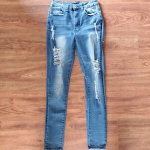 Redfox Jean Skinny High Rise Distressed Girls Size 11  Womens Size 2  26…